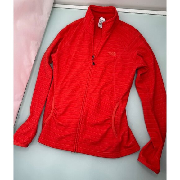The North Face TKA 100 Fleece Women's Fleece Full Zip Masonic Orange Large L - Picture 1 of 9